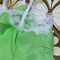 Unworn SLIP Beautiful Lace Vintage GREEN