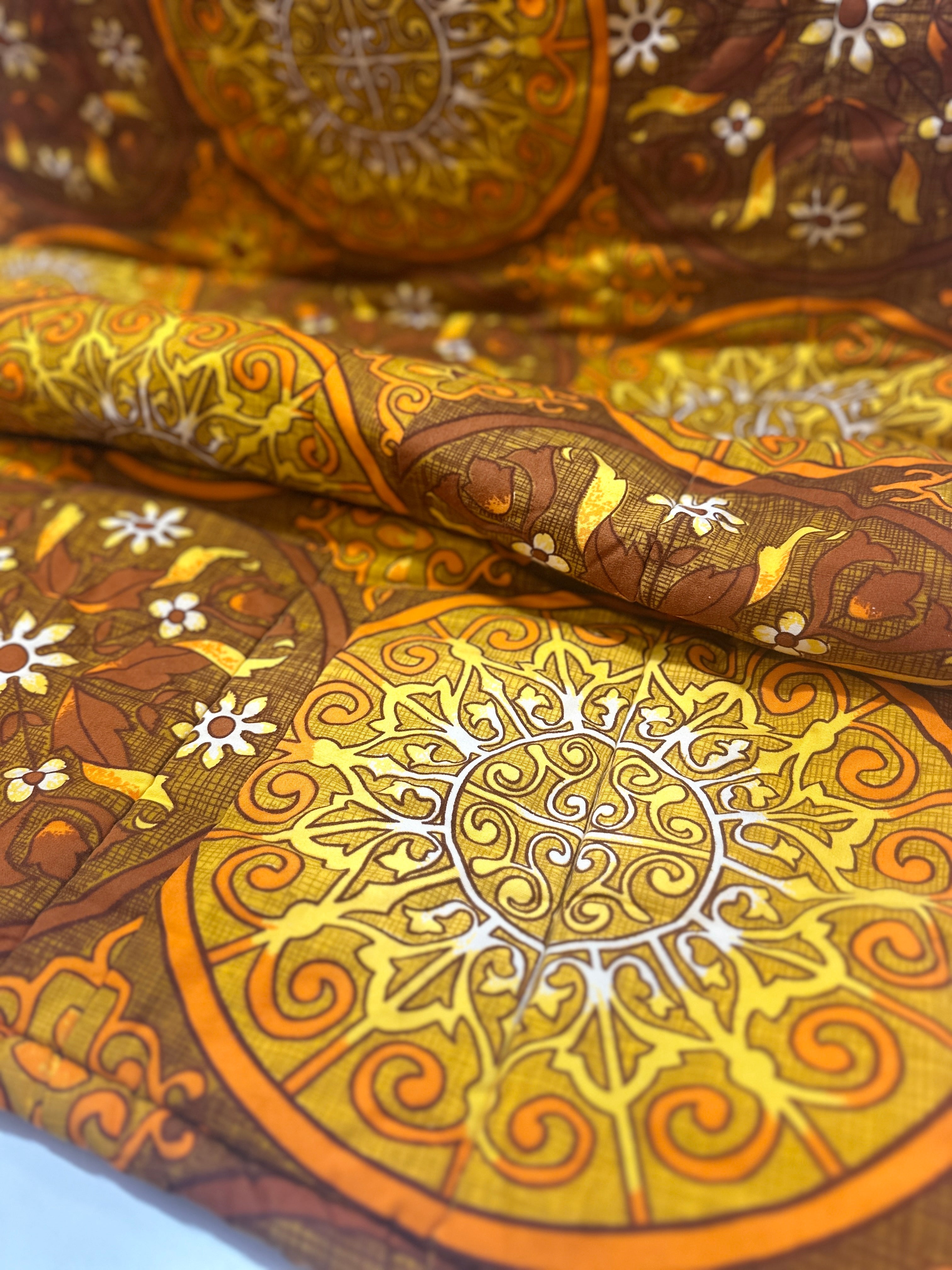 AMAZING Retro Cotton Sleeping Bag CRISP Bright As New # 2