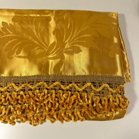 Beautiful Vintage Yellow Brocade Bedspread GOLD