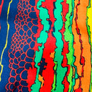 610cms HUGE Lot Bright Funky Fabric SILK