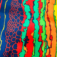 610cms HUGE Lot Bright Funky Fabric SILK
