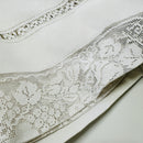 Spectacular Vintage Linen & Lace Tablecloth HUGE