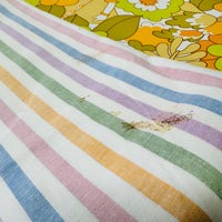 New Old Stock All Cotton Striped Cotton Sheet # 2