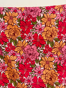 160cms Bright Pink Modern Floral Fabric