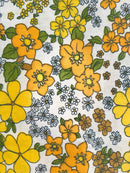 110cms CRISP Unused Vintage Fabric Cotton STUNNING