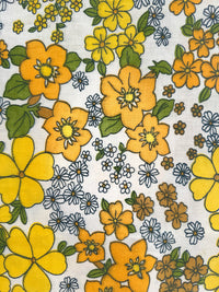 110cms CRISP Unused Vintage Fabric Cotton STUNNING