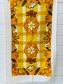 Cute Vintage Crisp Bright Cotton Tea Towel