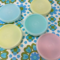 Small Vintage TUPPERWARE Pastel Containers AS NEW