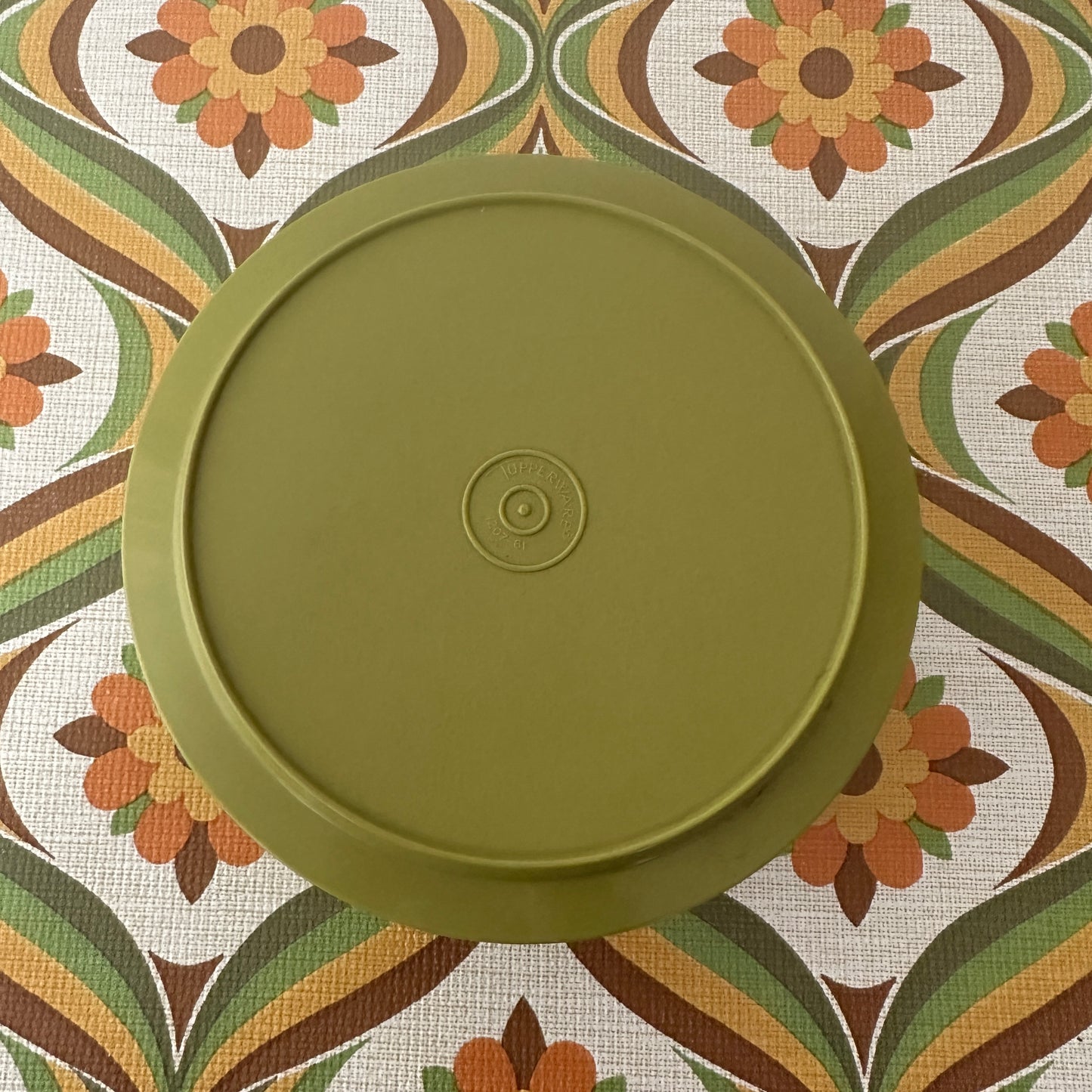 70's Green Vintage DEEP Tupperware Container