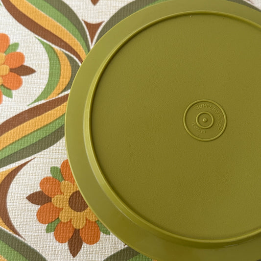 Green Vintage DEEP Tupperware Container