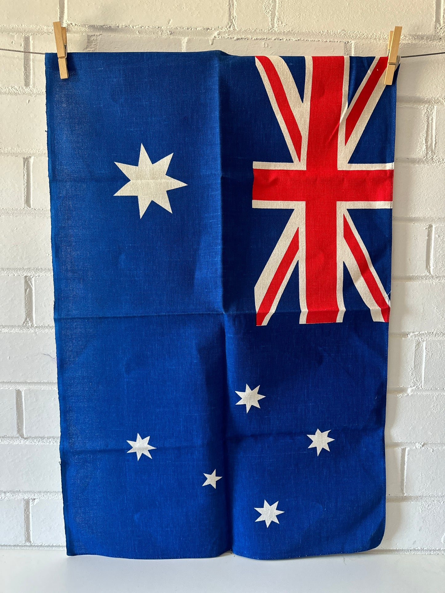 UNUSED Vintage Flag Tea Towel