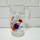 Vintage Floral Glass JUG