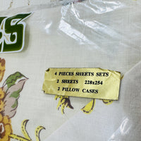 HERMES Retro Sheet Set Pillow Cases Flat Sheets Cotton