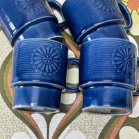 Set of FOUR Japan Mugs 70's