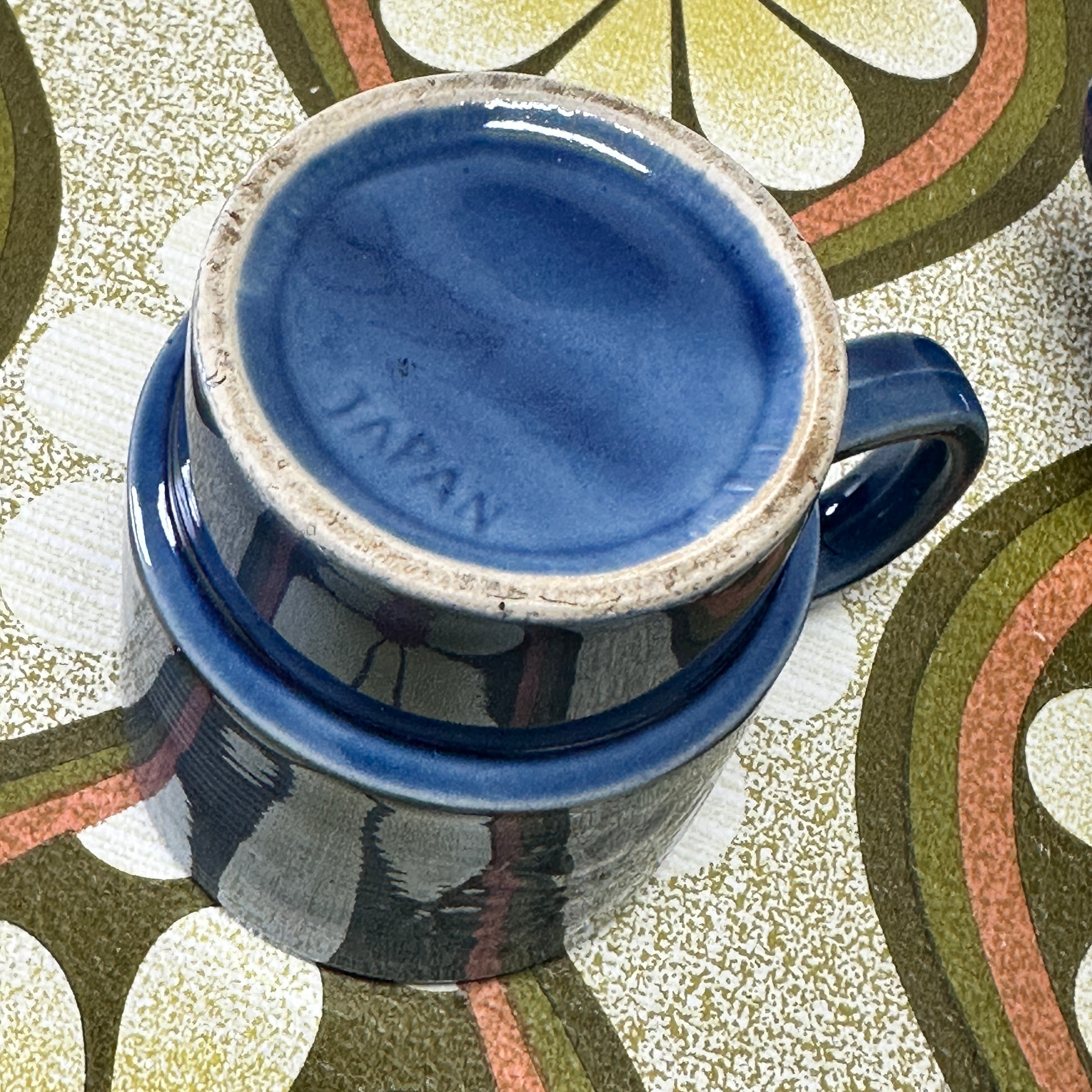 Set of FOUR Japan Mugs 70's