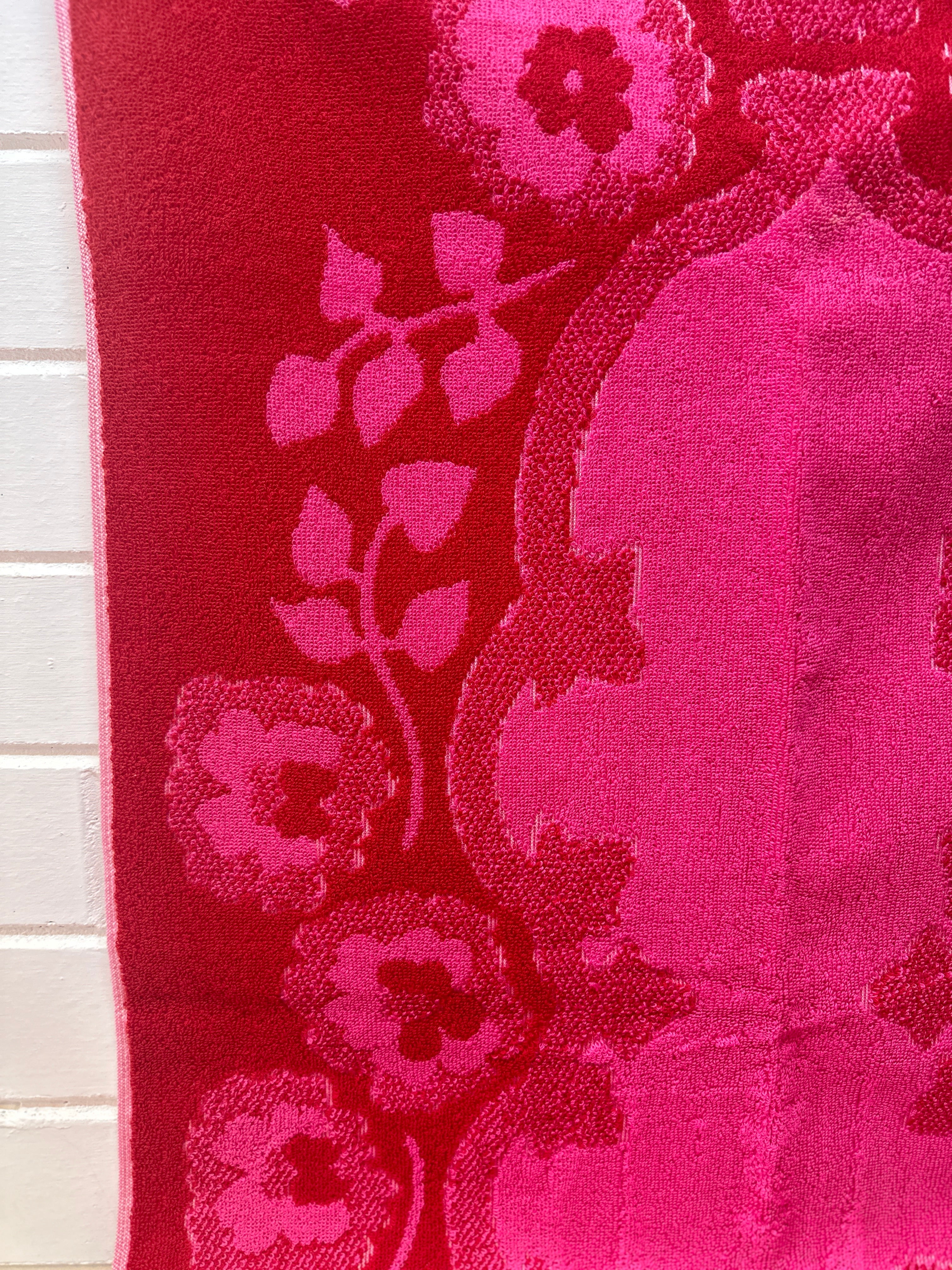 FUN Bright UNUSED Vintage Bath Towel PALM BEACH