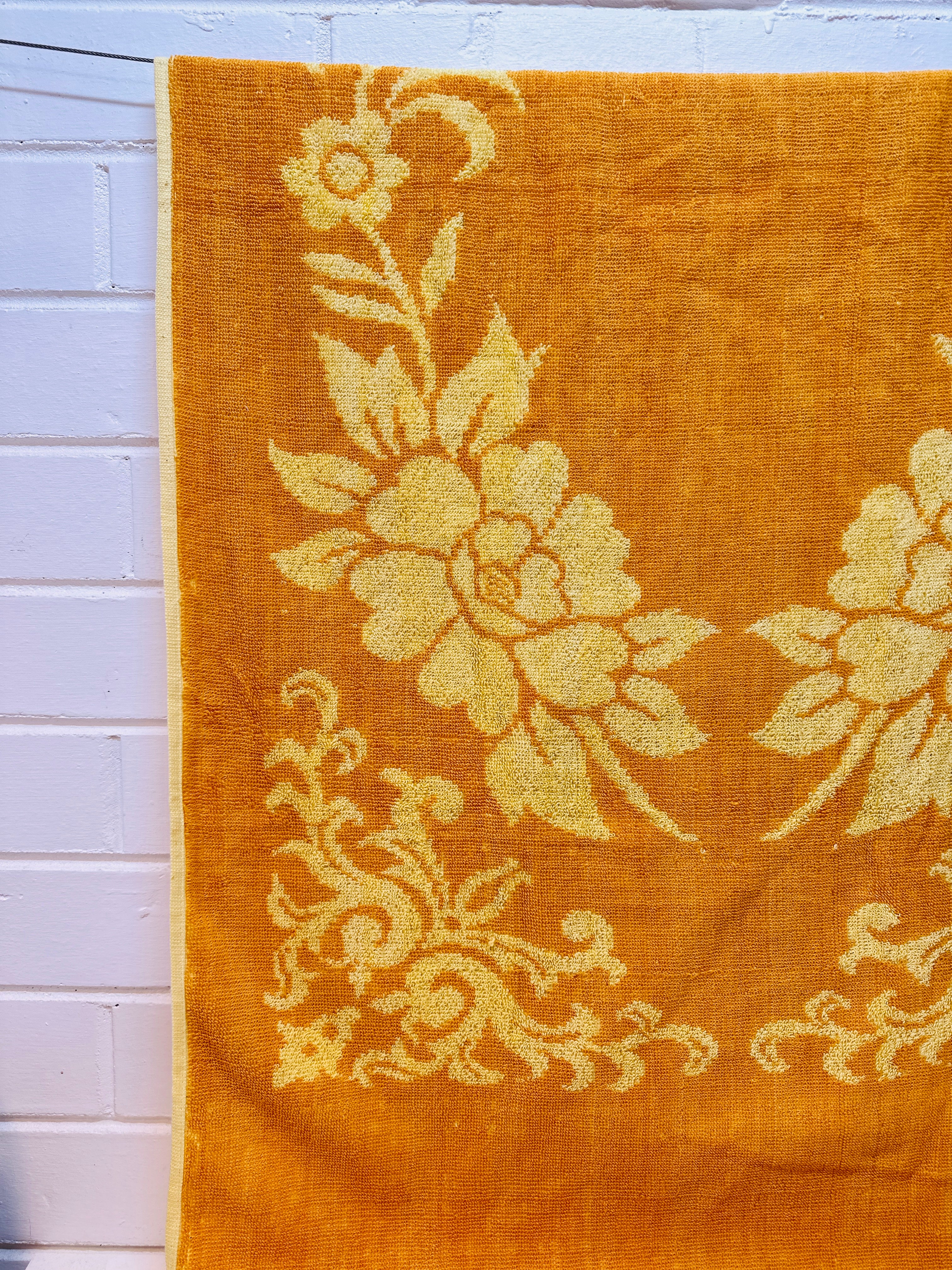 Unused Yellow Bath Towel