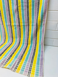 Funky Vintage Cotton Bath Towel Caravan