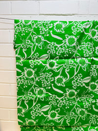 290cms Sweet Green Vintage Cotton Floral FABRIC