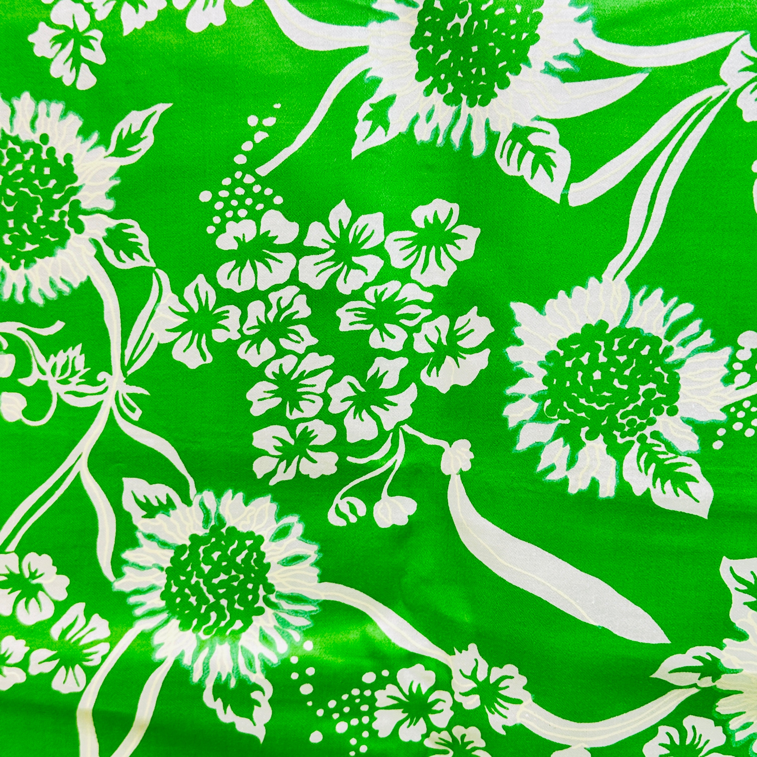290cms Sweet Green Vintage Cotton Floral FABRIC