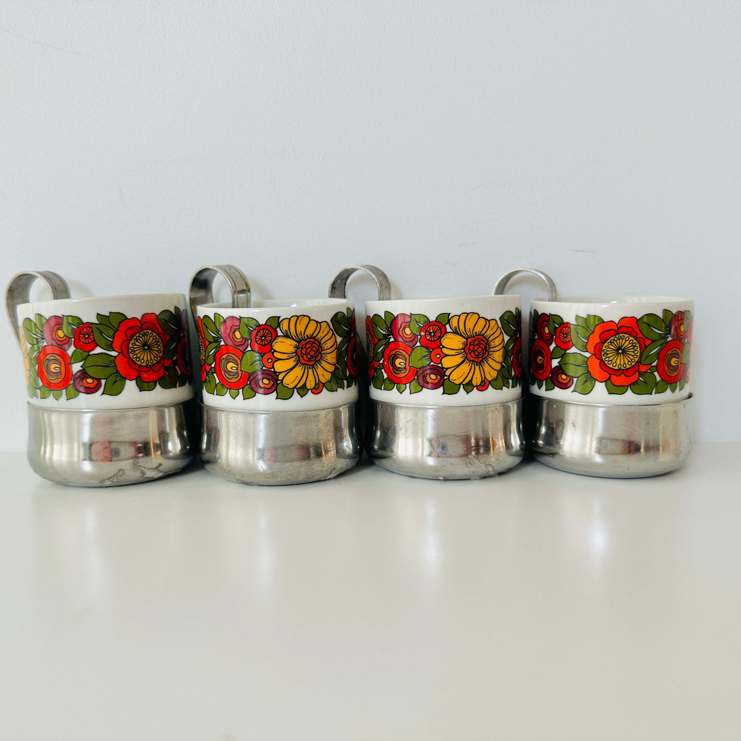 Adorable Vintage Espresso Cups FOUR