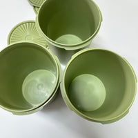 Sage Green Vintage TUPPERWARE Containers Set of THREE