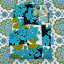 Retro Vintage Women's Dress AMAZING Blue Floral