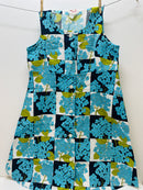 Retro Vintage Women's Dress AMAZING Blue Floral