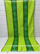 Vintage Green Bath Towel RETRO