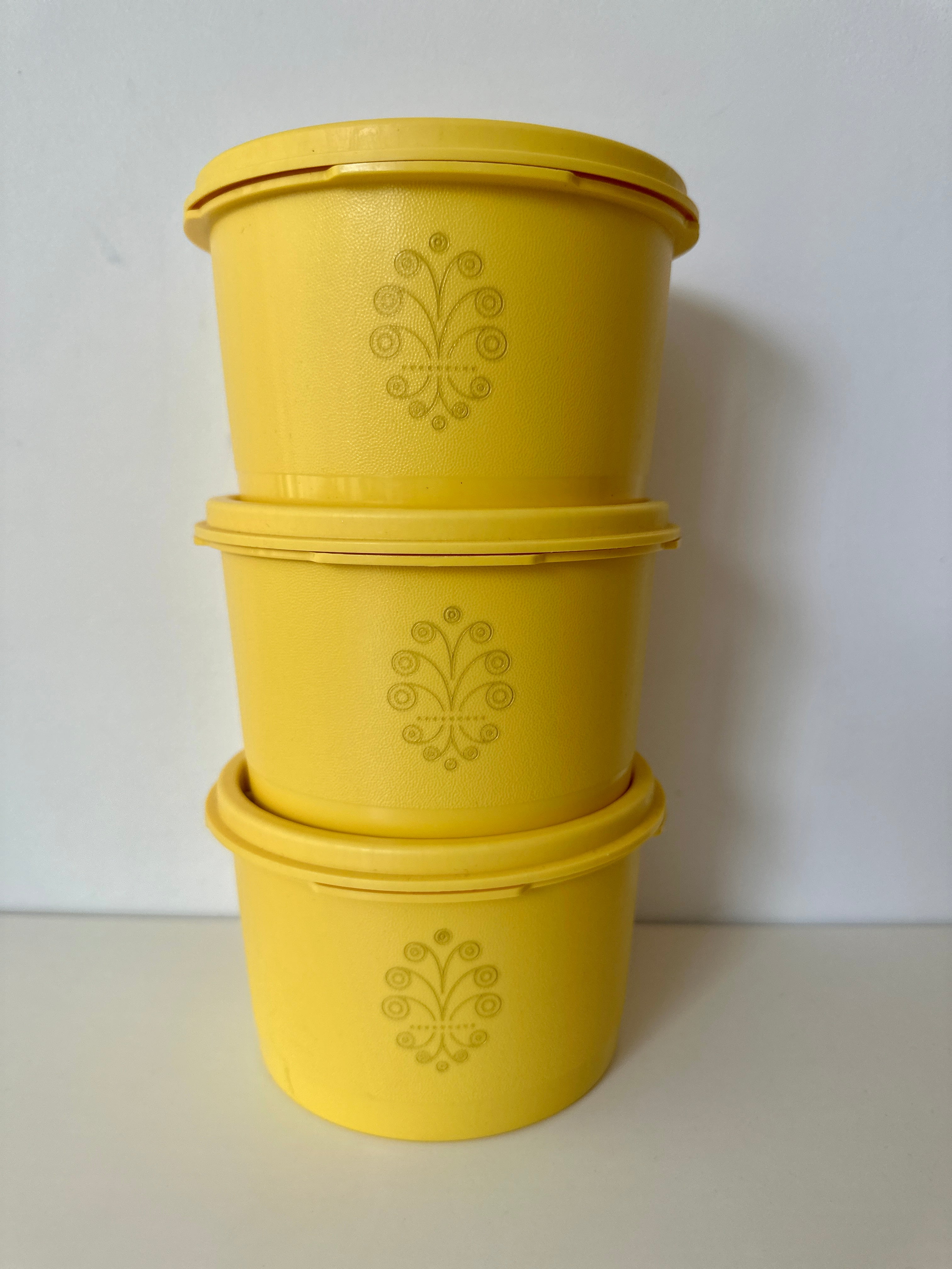 Three RETRO Tupperware Containers 70's Kitchen