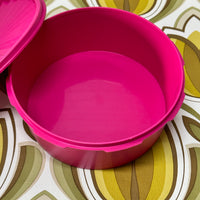 Super BRIGHT Pink LARGE Vintage TUPPERWARE