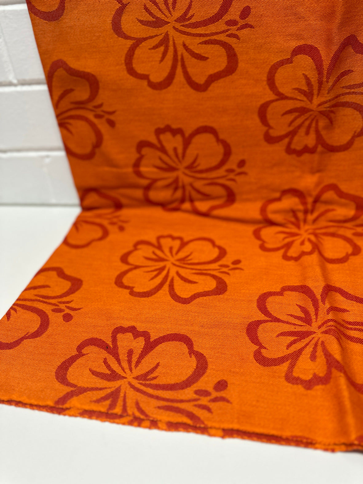 120cms Orange Upholstery Fabric