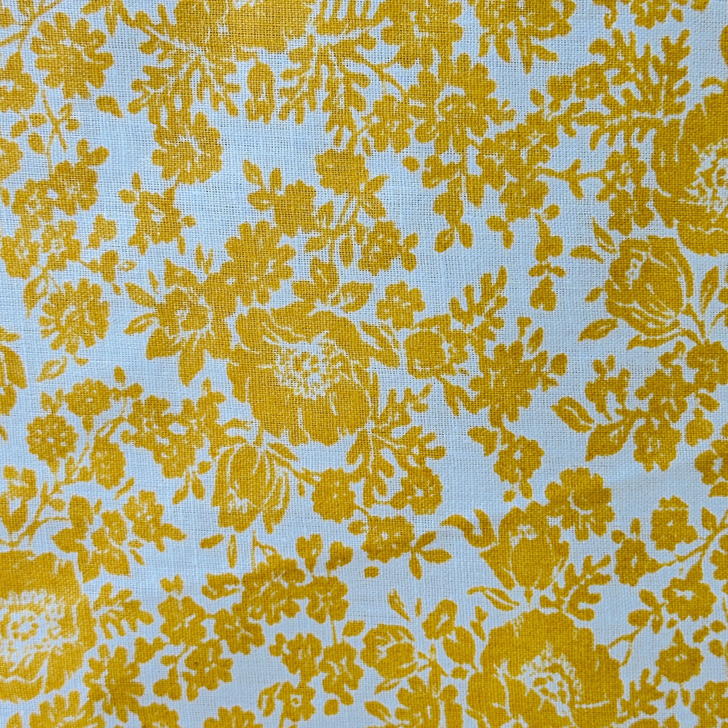 220cms Cute UNUSED Mustard Sheet Fabric