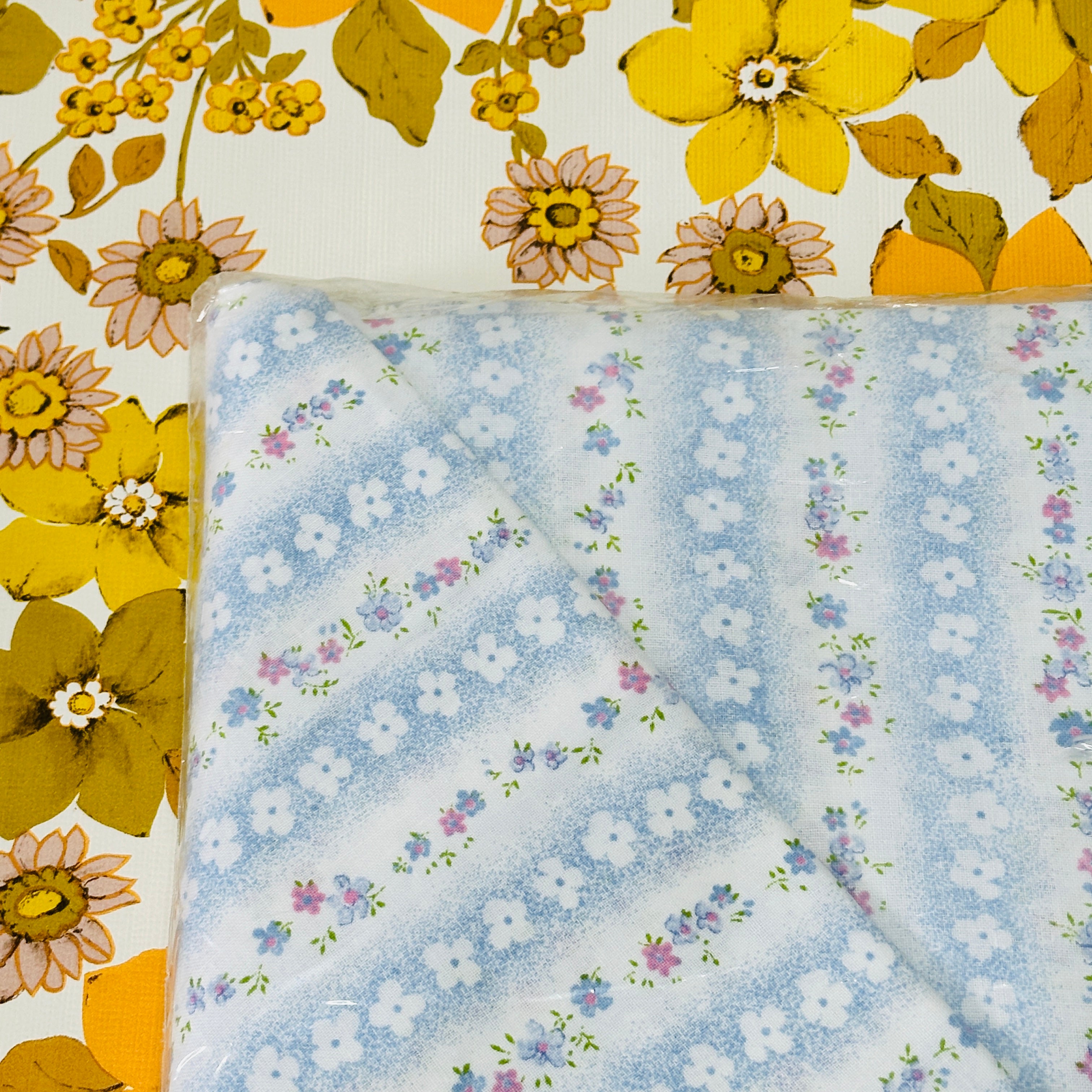 Cotton Single Bed Sheet SET Vintage Floral