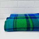 ONKAPARINGA Pure Wool Blanket Excellent Condition Blue & Green