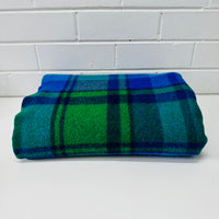 ONKAPARINGA Pure Wool Blanket Excellent Condition Blue & Green