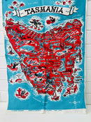 TASMANIA unused Vintage Tea Towel