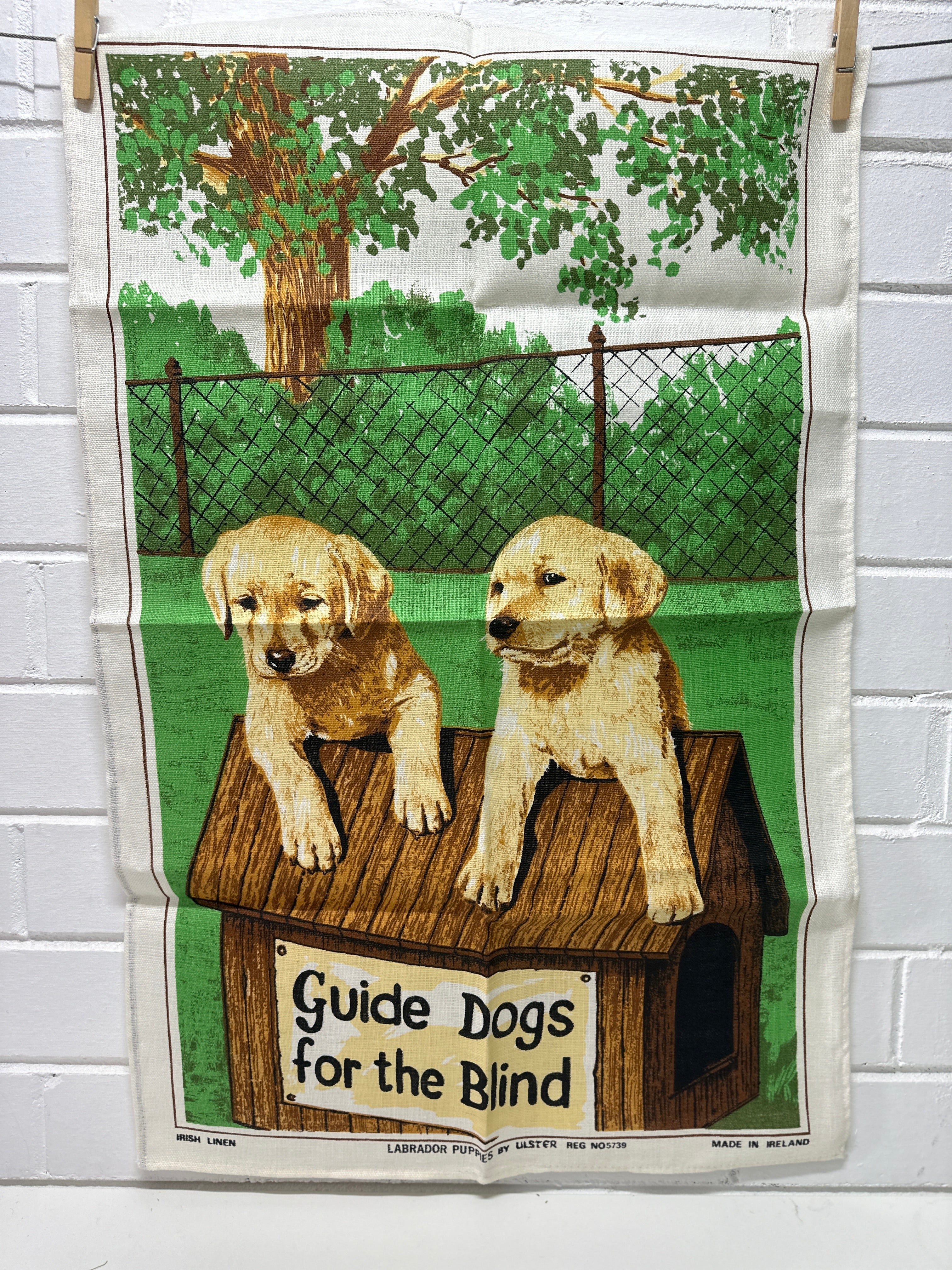 UNUSED Guide Dogs Collectable Tea Towel
