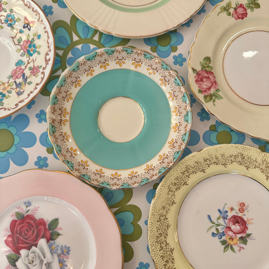 Cute LOT of Vintage Plates Floral China