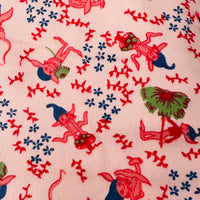 210cms Cute UNUSED Vintage Novelty PINK Fabric