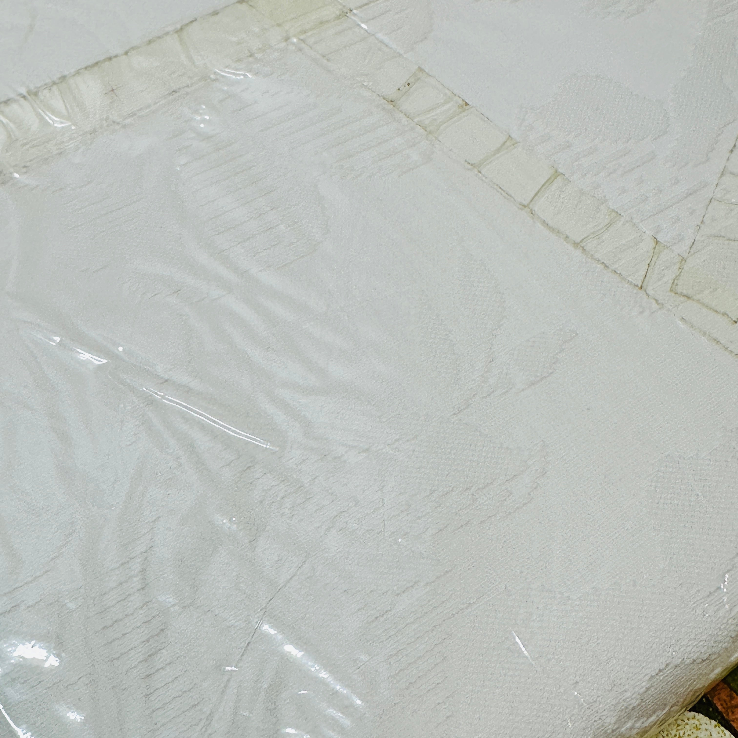 Vintage UNUSED Cotton Damask Bedspread BEAUTIFUL