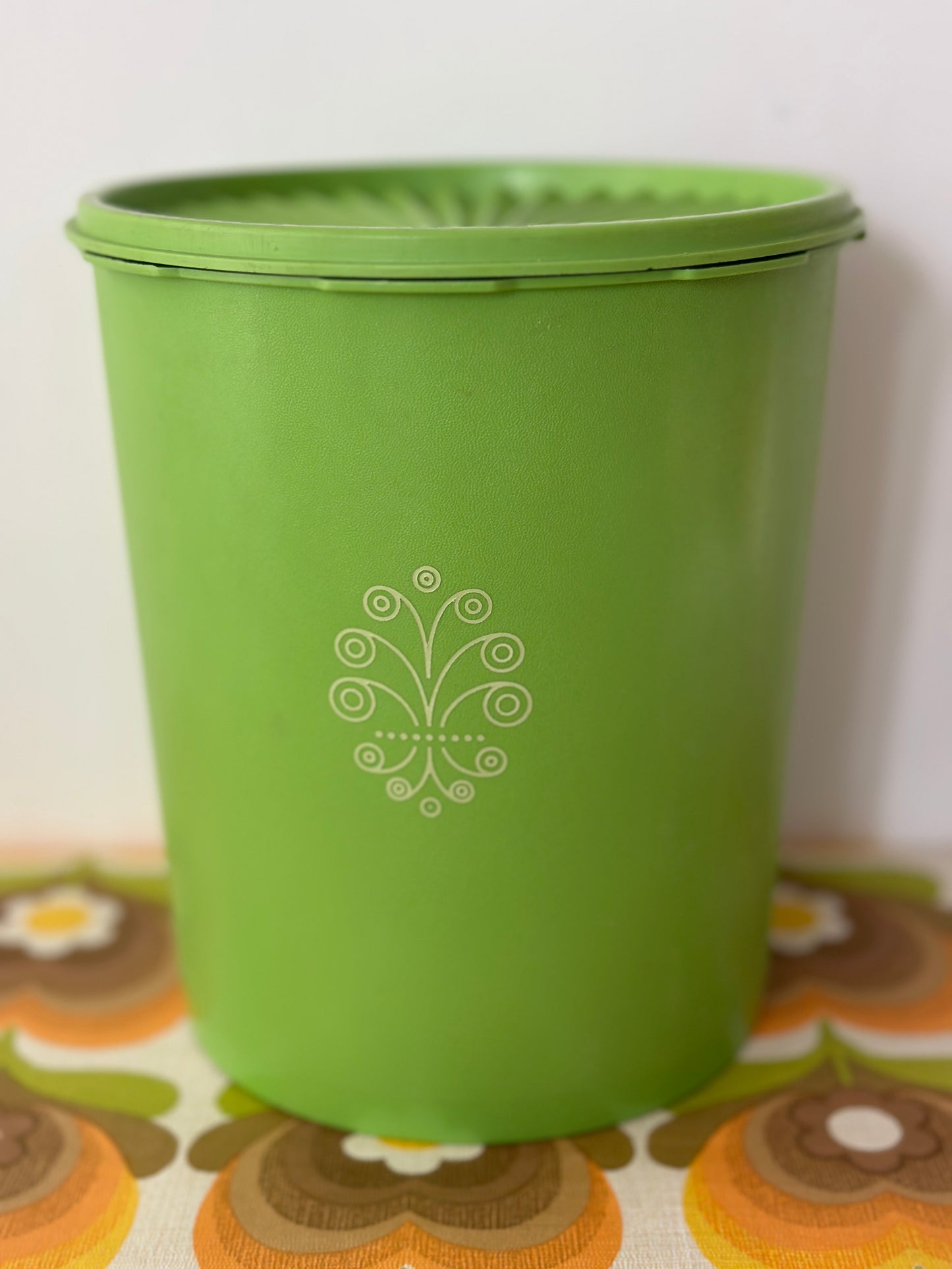 HUGE Tupperware Green RETRO Large