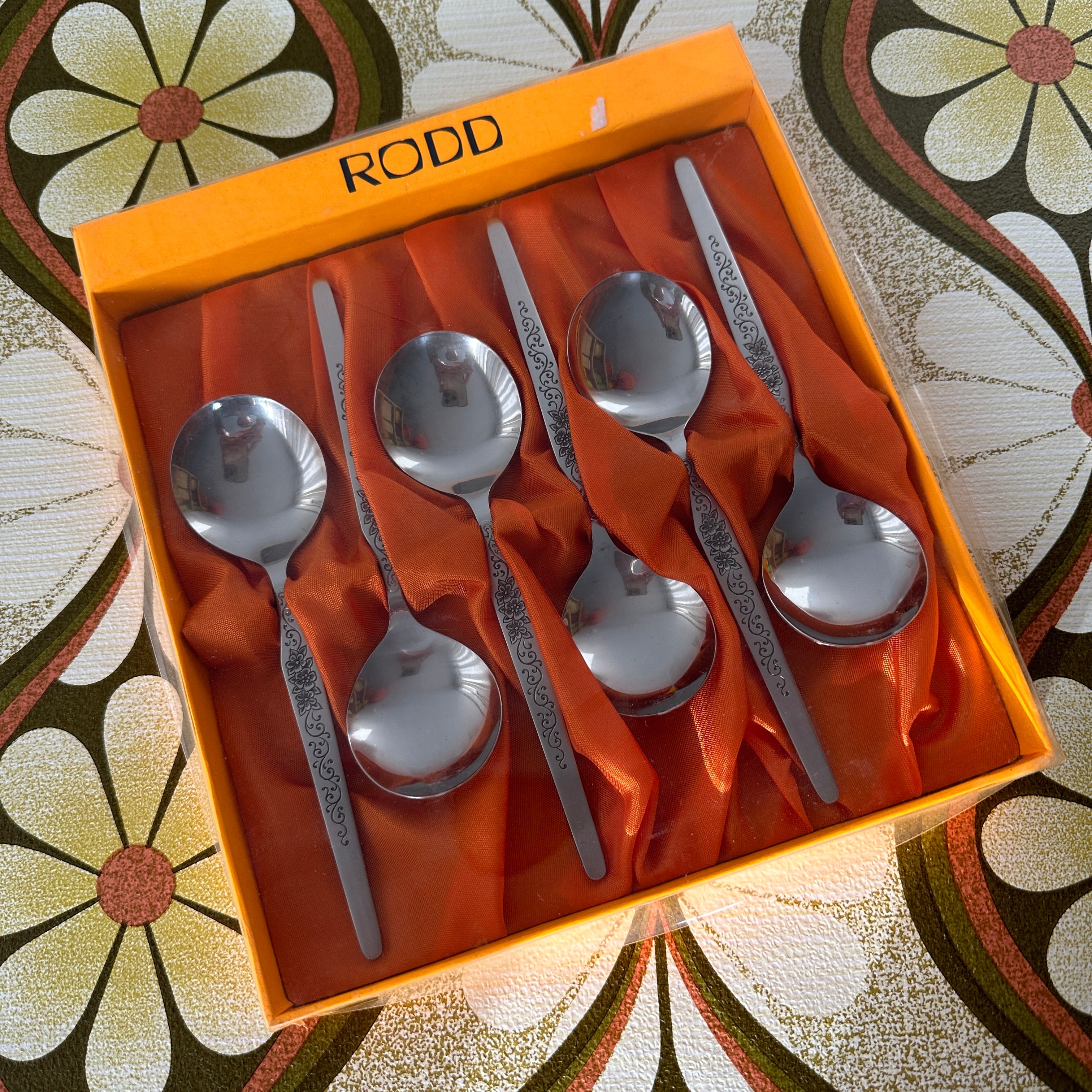 RODD Stainless Steel Vintage Boxed Spoons – Pink Peacock