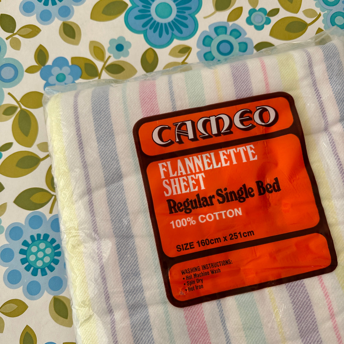 Flannelette Rug 100% Cotton Flannelette SHEET Single – Pink Peacock