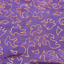 320cms Wonderful Silky Bright Purple Fabric