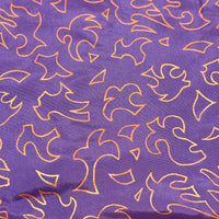 320cms Wonderful Silky Bright Purple Fabric