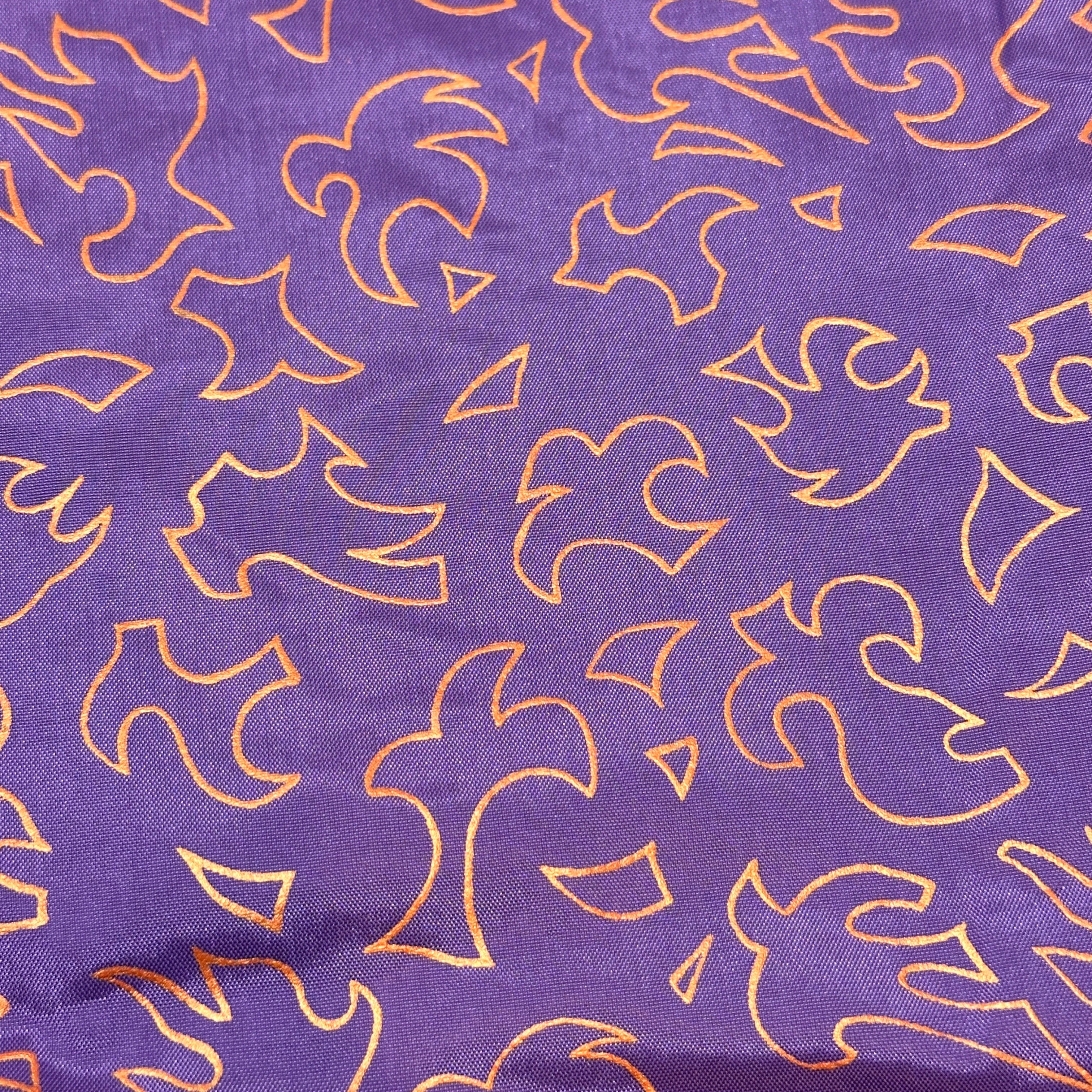 320cms Wonderful Silky Bright Purple Fabric