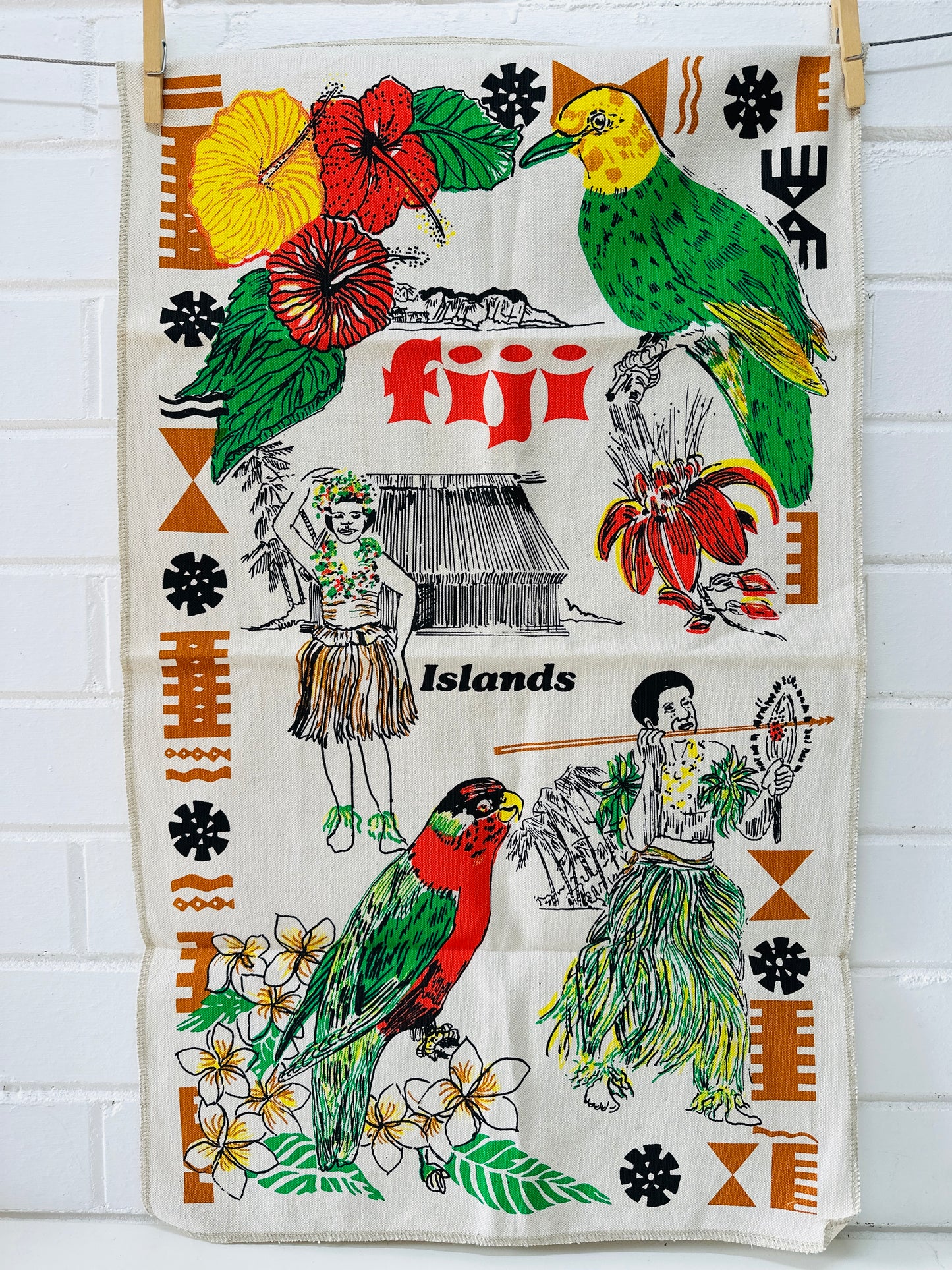 FIJI Vintage Tea Towels Unused