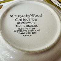 Four JAPAN Side Plates Mountain Wood RETRO