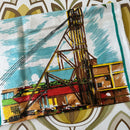 Vintage BROKEN HILL Linen Tea Towel